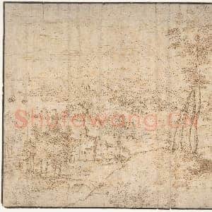 [佛兰德斯素描作品]传为马蒂斯·科克-海滨城镇风景.tif