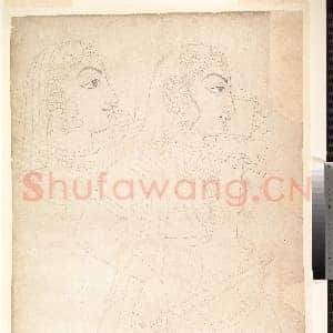 [印度素描作品]传为萨希布·拉姆-歌手与萨朗吉琴师.tif