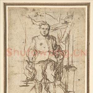 [西班牙素描作品]巴托洛梅·埃斯特班·穆里略-站姿男子肖像习作.tif