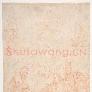 [意大利素描作品]卡洛·马拉蒂-无染原罪圣母与四男圣徒.tif