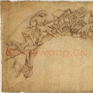 [佛兰德斯素描作品]罗希尔·范德韦登圈子(可能为弗兰克·范德斯托克)铲椅子的男子.tif
