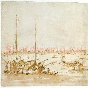 [意大利素描作品]弗朗切斯科·瓜尔迪-圣马可盆地全景.tif