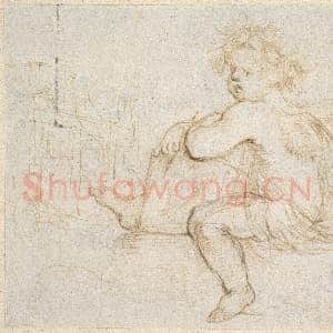 [英国素描作品]弗雷德里克·莱顿-孩童群像.tif