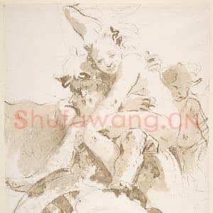 [意大利素描作品]乔瓦尼·巴蒂斯塔·提埃坡罗-怀抱裸女的时间.tif
