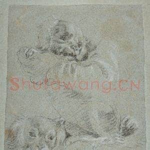 [意大利素描作品]乔瓦尼·多梅尼科·提埃坡罗-仿保罗·韦罗内塞-三只狗.tif