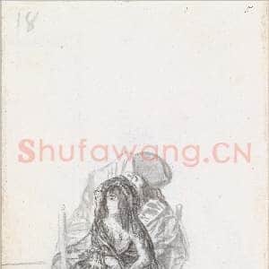 [西班牙素描作品]戈雅-玛哈与两同伴.tif