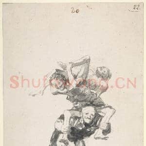 [西班牙素描作品]戈雅-噩梦 女巫与老妇.tif
