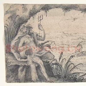[德国素描作品]汉斯·雅各布·埃贝尔曼-命运与两河神寓意.tif