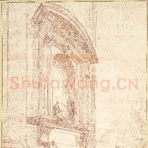 [法国素描作品]于贝尔·罗贝尔-米开朗琪罗壁龛之一中的人物.tif