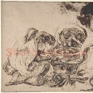 [荷兰素描作品]小雅各布·德盖恩-女巫安息日.tif