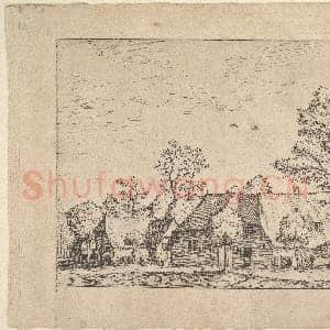 [荷兰素描作品]老约翰内斯·范杜泰科姆-带辘轳井的大农场.tif