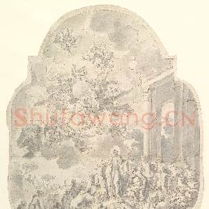 [意大利素描作品]莫拉佐内-坐姿寓言女性人物.tif