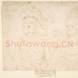 [佛兰德斯素描作品]彼得·保罗·鲁本斯-下洛林公爵卡洛鲁斯与格贝尔加.tif