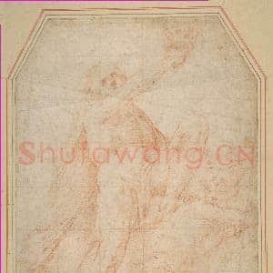 [意大利素描作品]波马兰乔-踩恶魔的男性人物.tif
