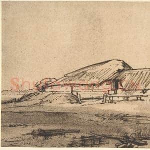 [荷兰素描作品]伦勃朗-农舍群.tif
