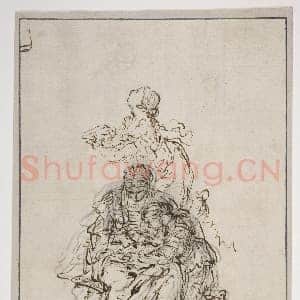 [意大利素描作品]塞巴斯蒂亚诺·里奇-圣母教育：圣安妮习作.tif