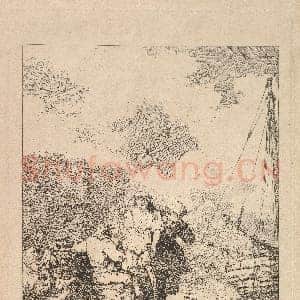 [英国素描作品]托马斯·罗兰森-河岸(选自《现代素描模仿》).tif
