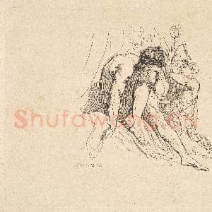 [英国素描作品]托马斯·罗兰森-河神与孩童人物.tif