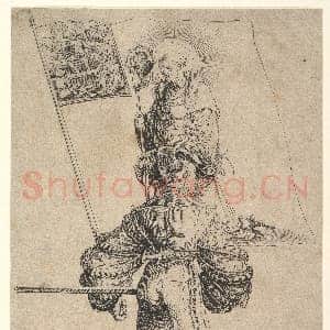 [瑞士素描作品]乌尔斯·格拉夫-格拉鲁斯州旗手.tif