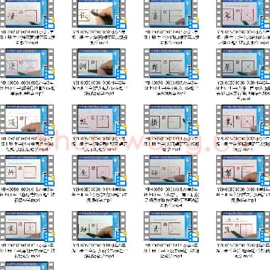 小学5年级 上册 同步课堂 生字 硬笔书法教学视频合集 共21集