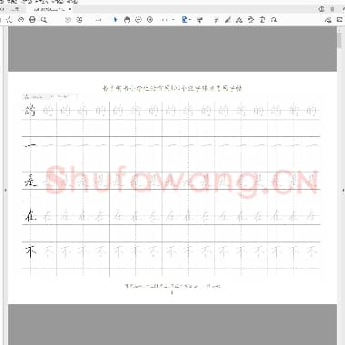 小学常用100个汉字专用字帖.pdf
