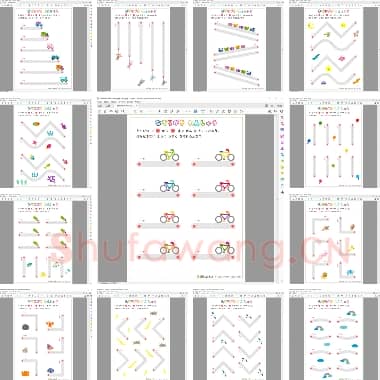 幼儿控笔运笔训练 日本网红运笔 版本1