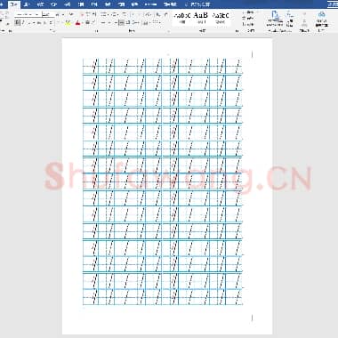 幼儿写数字模板1-10整页描红A4打印版.doc