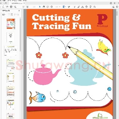 儿童硬笔运笔连线训练 cutting and tracing fun