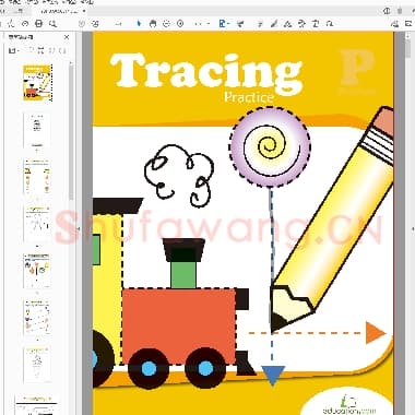 儿童硬笔运笔连线训练 tracing practice for preschool