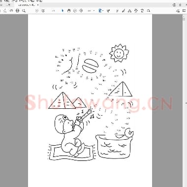 数字连线绘画1-100共60页