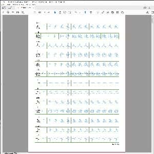 小学生硬笔楷书专用字帖:部编人教版-1年级上册300字写字同步24页.PDF