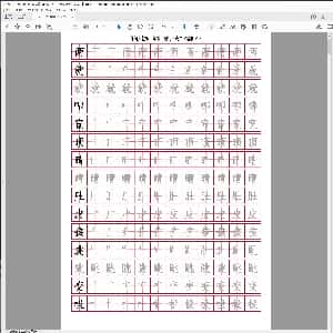 小学生硬笔楷书专用字帖:部编人教版-小学二年级上册写字表笔顺同步18页.PDF