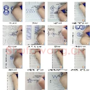 儿童控笔示范视频(小学员示范)15个