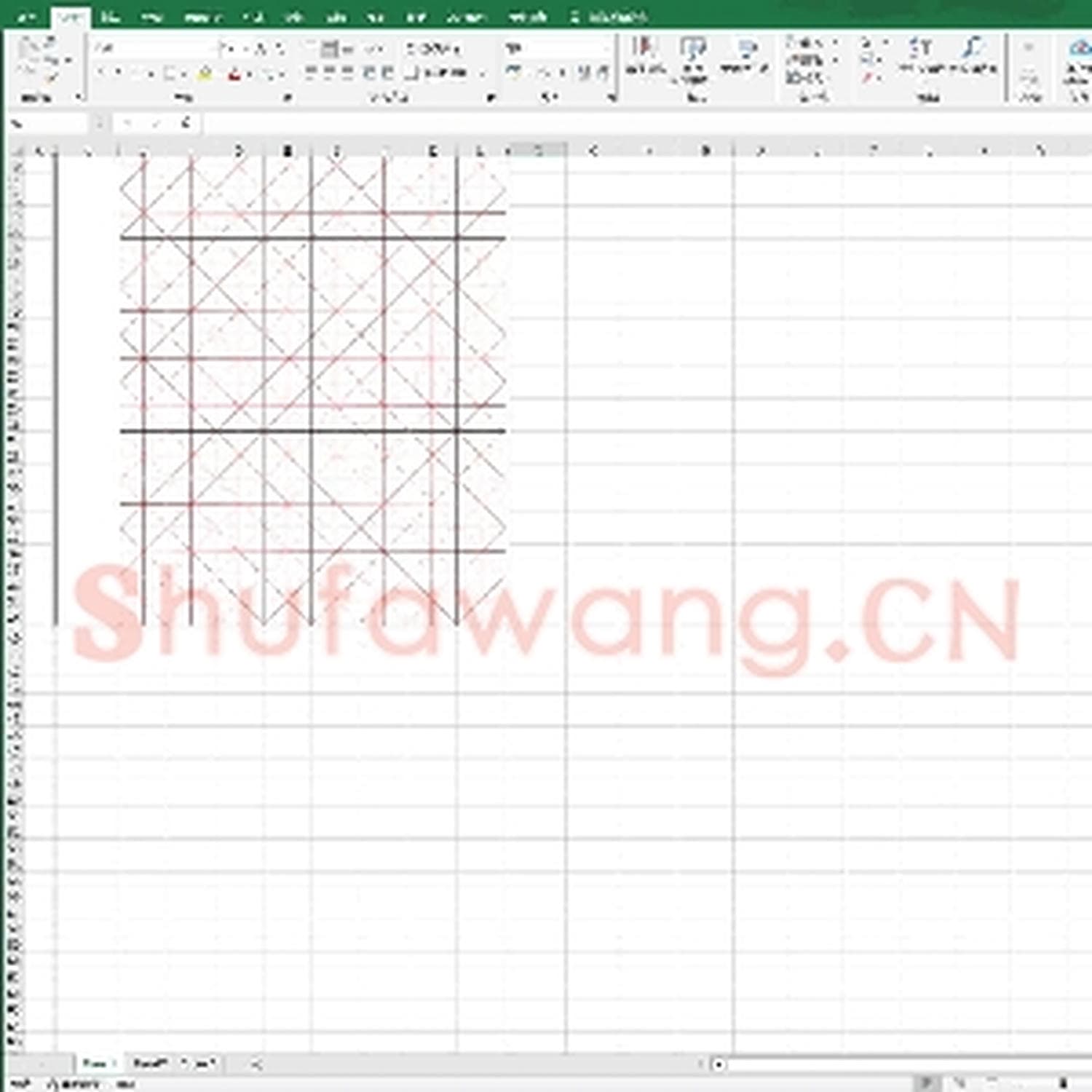 硬笔练字稿纸：大米字格.xls