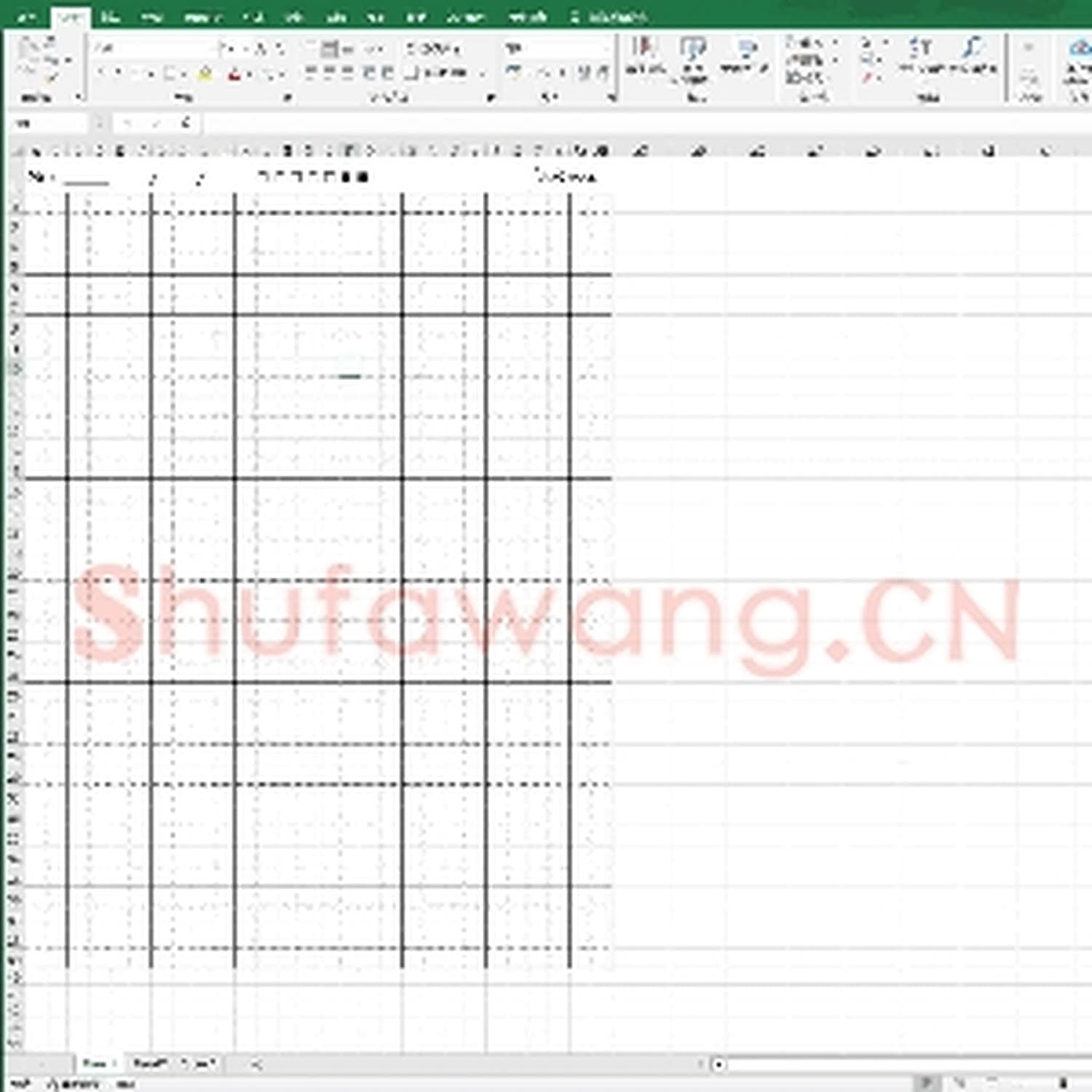 硬笔练字稿纸：练字格14×14mm.xls