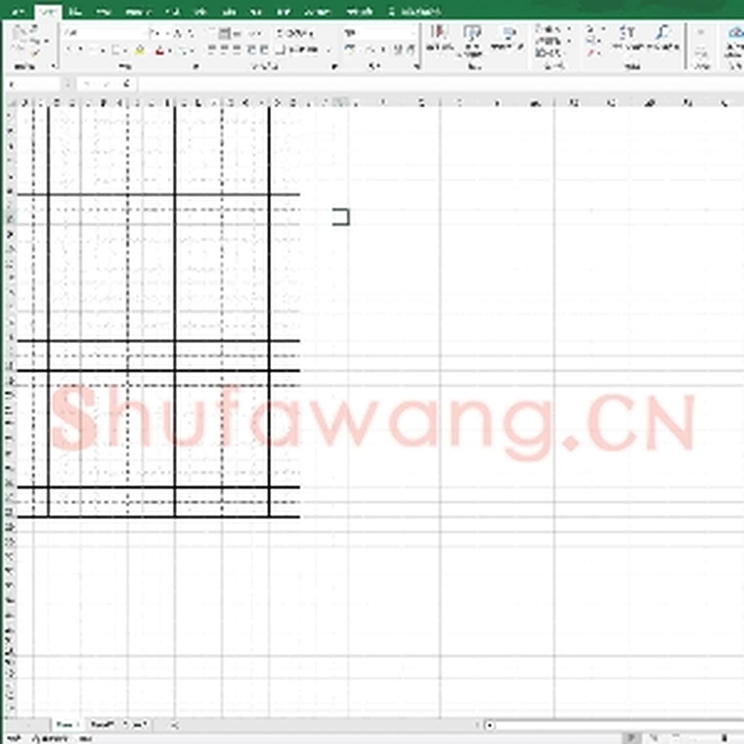 硬笔练字稿纸:田字格.xls