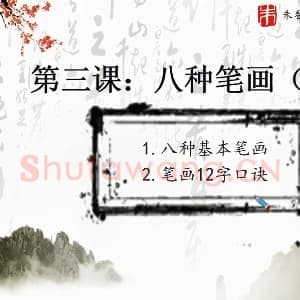 硬笔书法课视频：第3讲 八种笔画.mp4