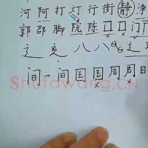 硬笔书法课视频：第7讲 特殊结构和整篇排列.mp4