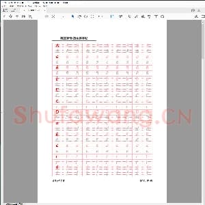 英语字帖衡水体:英文字母描红.pdf