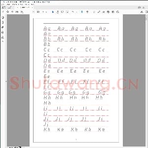 英语字帖衡水体：精品字帖电子版.pdf
