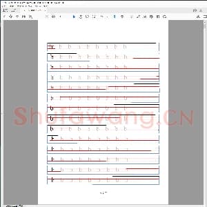 英语字帖衡水体：拼音字母字帖.pdf