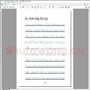 英语字帖衡水体：英文文章浅色临摹字帖.pdf