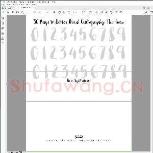 英文字母字帖：30天英文字母字帖-Numbers.pdf