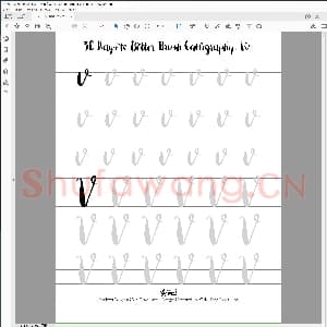 英文字母字帖：30天英文字母字帖-Vv.pdf