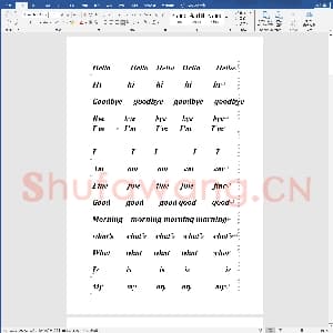 小学生英语专用字帖：英语书写标准格式字帖.doc