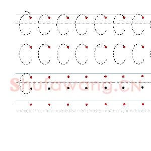 英文字母练习：手写字母专项训练 大写 C.jpg