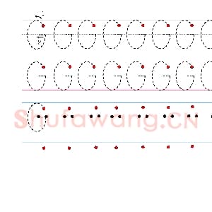 英文字母练习：手写字母专项训练 大写 G.jpg