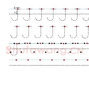 英文字母练习：手写字母专项训练 大写 J.jpg