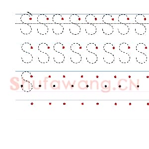 英文字母练习：手写字母专项训练 大写 S.jpg