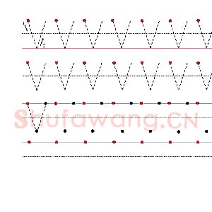 英文字母练习：手写字母专项训练 大写 V.jpg